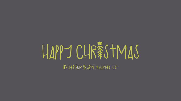 HAPPY CHRISTMAS Font