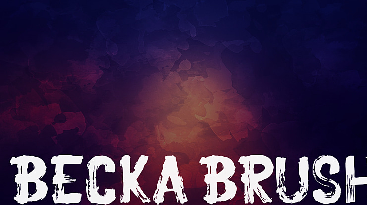 Becka Brush Font