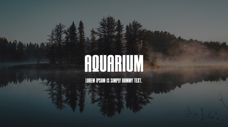 AQUARIUM Font