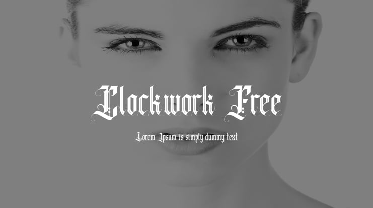 Clockwork Free Font