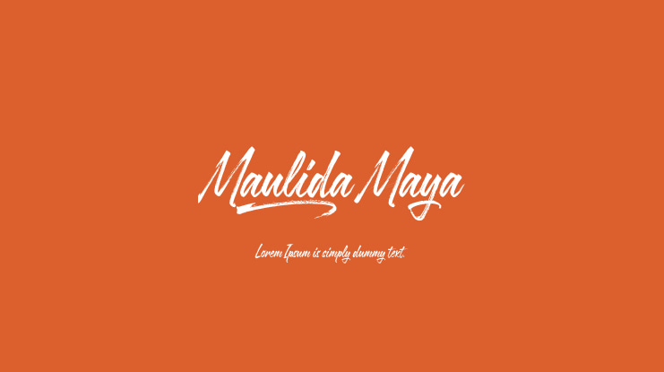 Maulida Maya Font