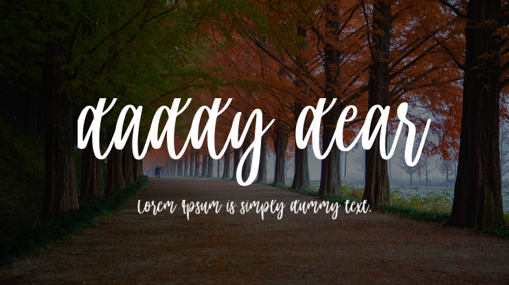 daddy dear Font
