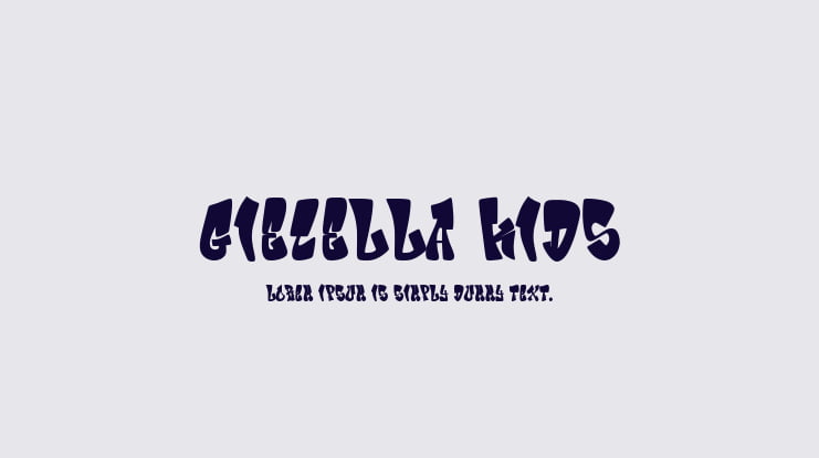 Giecella Kids Font