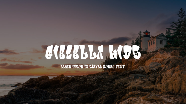 Giecella Kids Font