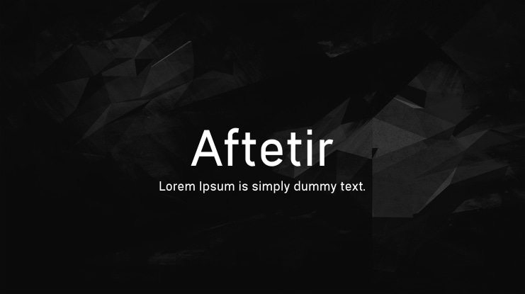 Aftetir Font Family