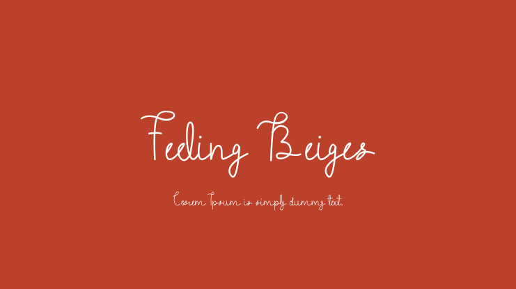 Feeling Beiges Font
