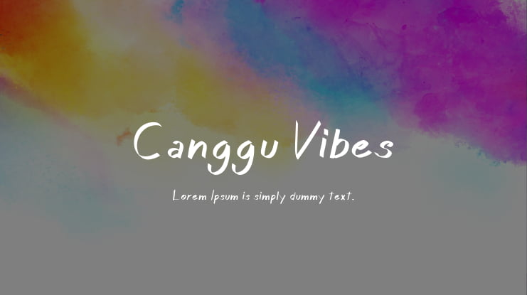 Canggu Vibes Font