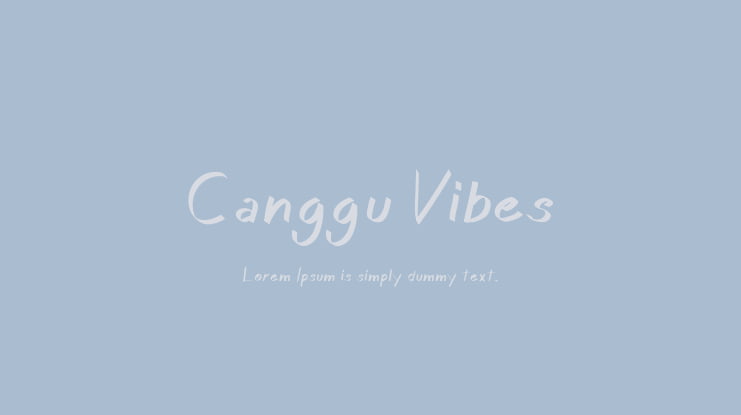 Canggu Vibes Font