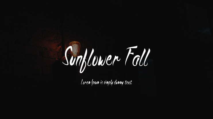 Sunflower Fall Font