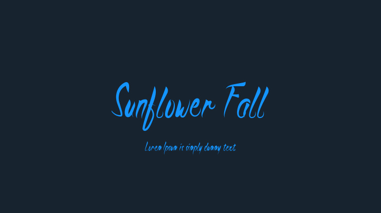 Sunflower Fall Font