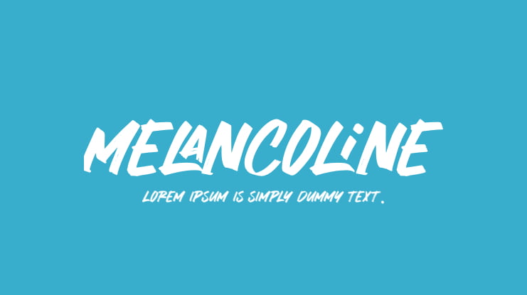 Melancoline Font