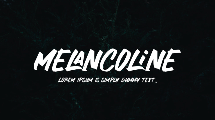 Melancoline Font