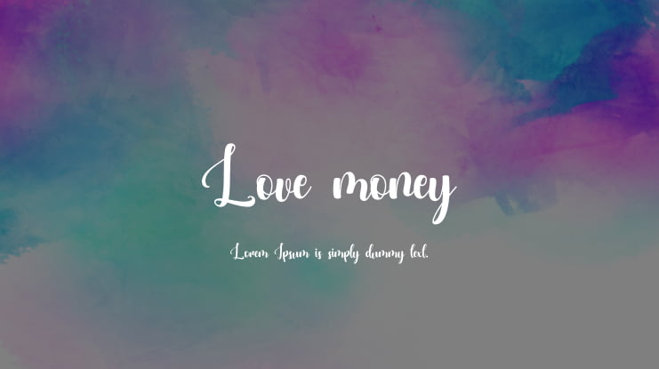 Love money Font
