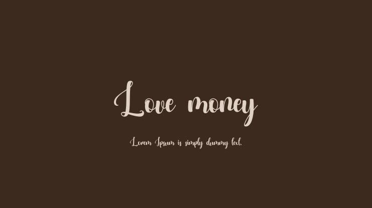 Love money Font