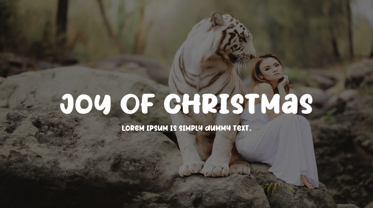 Joy Of Christmas Font