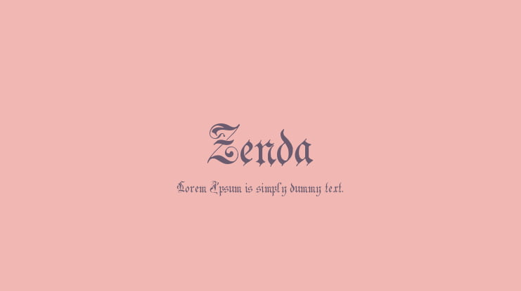 Zenda Font