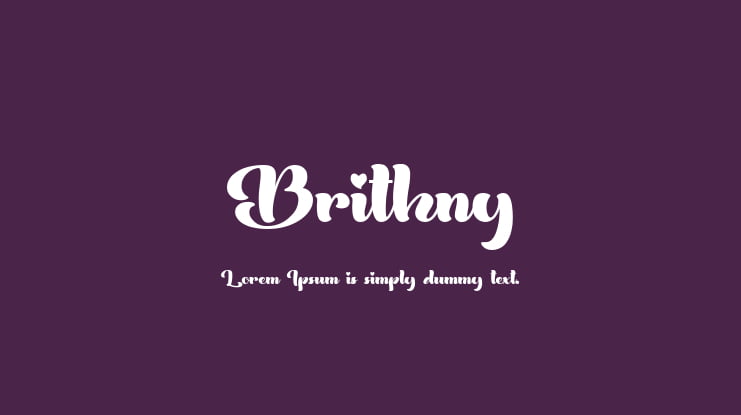 Brithny Font