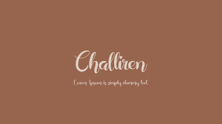 Challiren Font