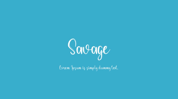 Savage Font
