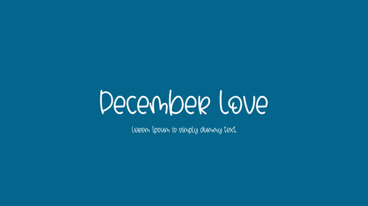 December Love Font