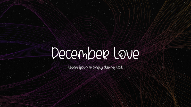 December Love Font