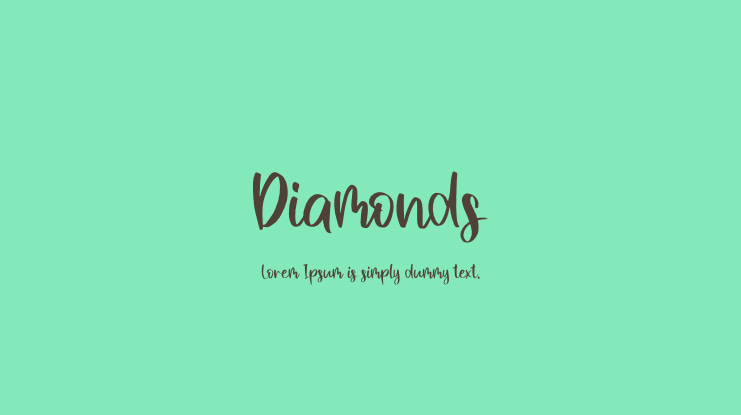 Diamonds Font
