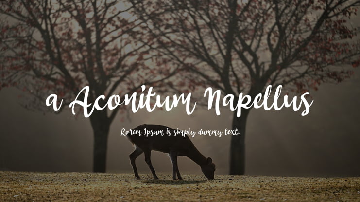 a Aconitum Napellus Font