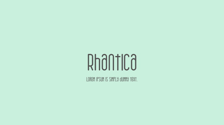 Rhantica Font Family