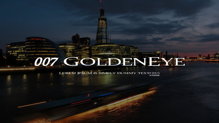 007 GoldenEye Font