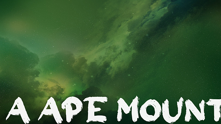 a Ape Mount Font