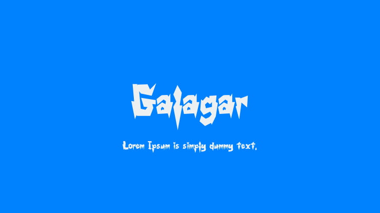 Galagar Font