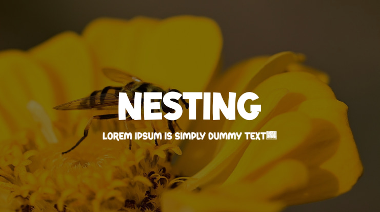 NESTING Font