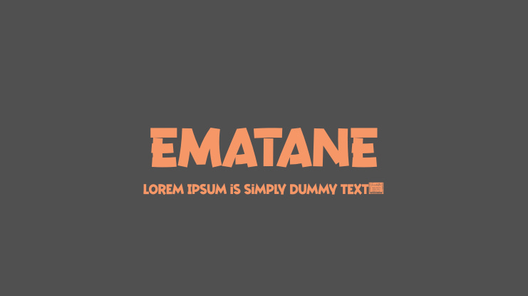 EMATANE Font