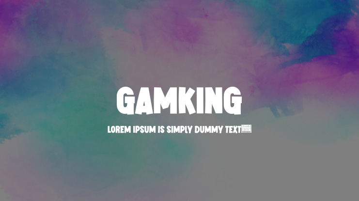 GAMKING Font