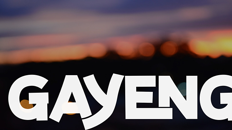 GAYENG Font