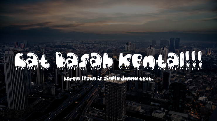 Cat Basah Kental!!! Font Family