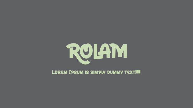ROLAM Font