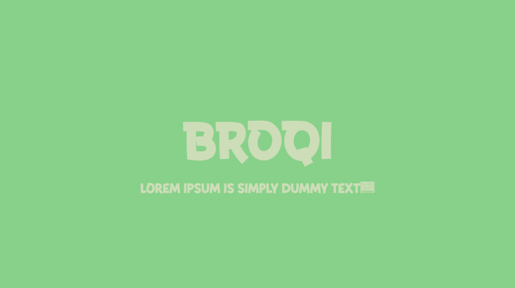 BROQI Font