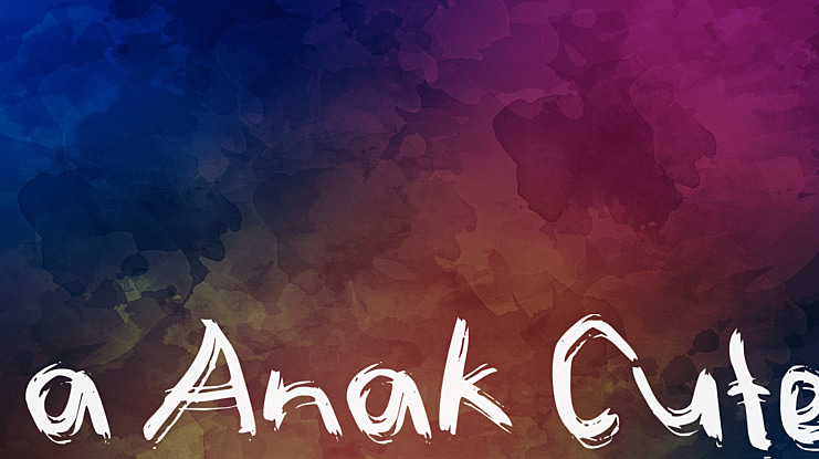 a Anak Cute Font