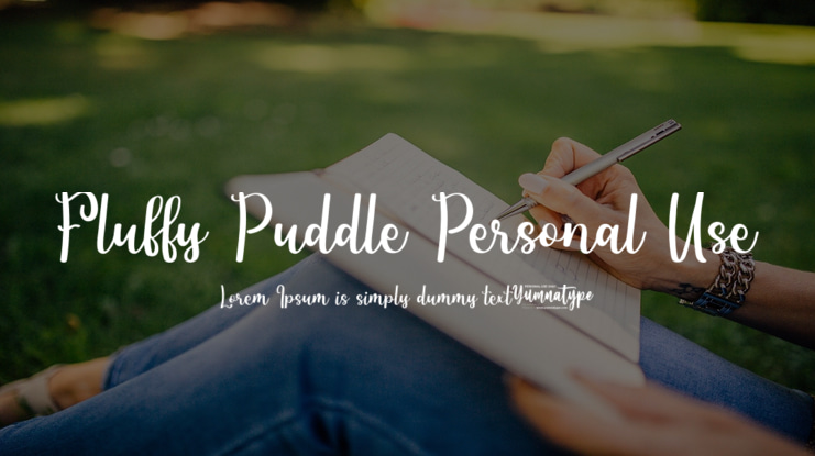 Fluffy Puddle Personal Use Font