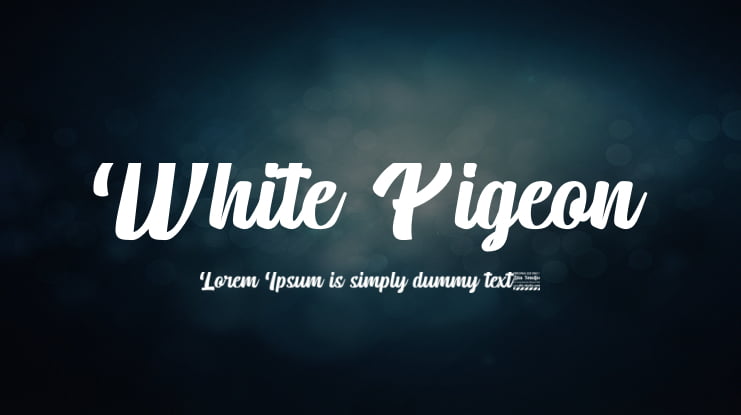 White Pigeon Font