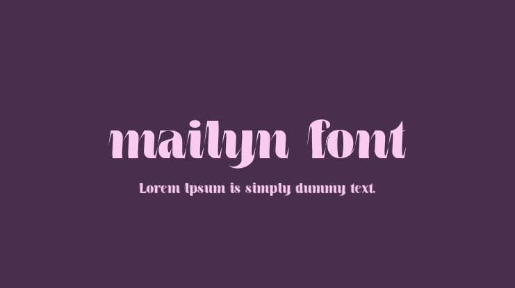mailyn font