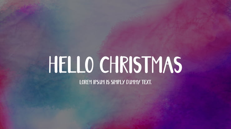 Hello Christmas Font