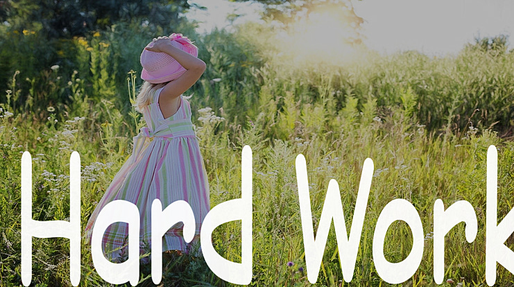 Hard Work Font