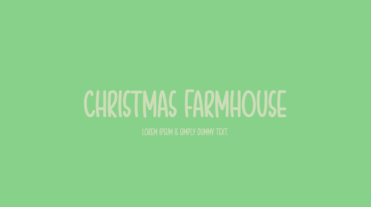Christmas Farmhouse Font