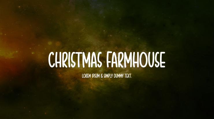 Christmas Farmhouse Font