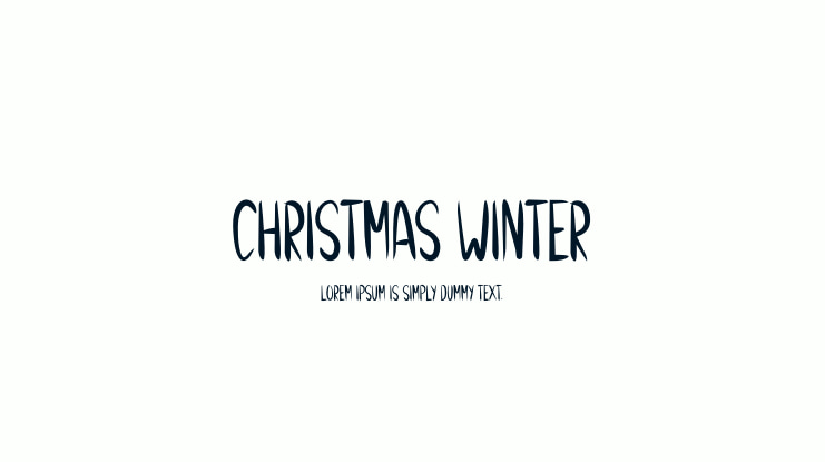 Christmas Winter Font