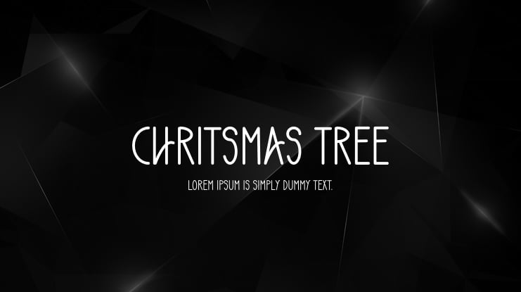 Chritsmas Tree Font
