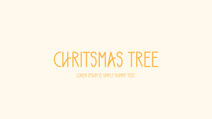 Chritsmas Tree Font