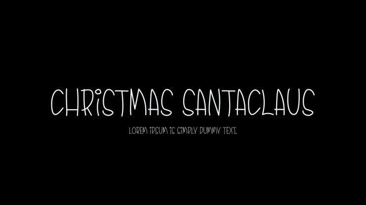 Christmas Santaclaus Font